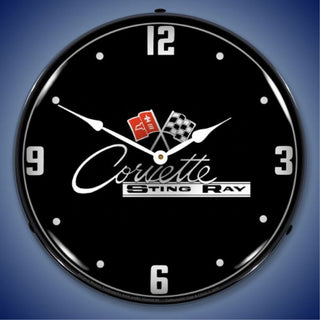GM19091016 C2 Corvette Black Tie Clock
