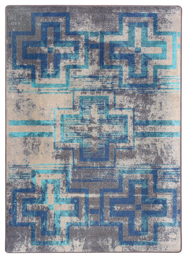 Distressed Bounty, Gray, 4'x5'