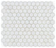 Bianco Dolomiti Honed 1" Hexagon Marble Mosaic