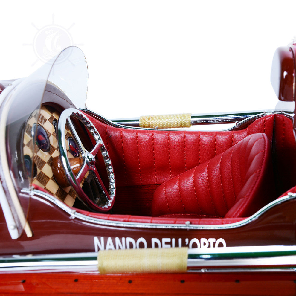 Ferrari Hydroplane Wooden Handcrafted boat model