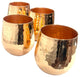 Set of 1 Shiny Copper Pitcher and 4 Tumblers
