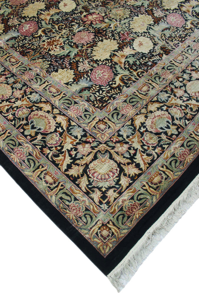 Pak-Persian Morris Black Rug 11''10"x16''4"