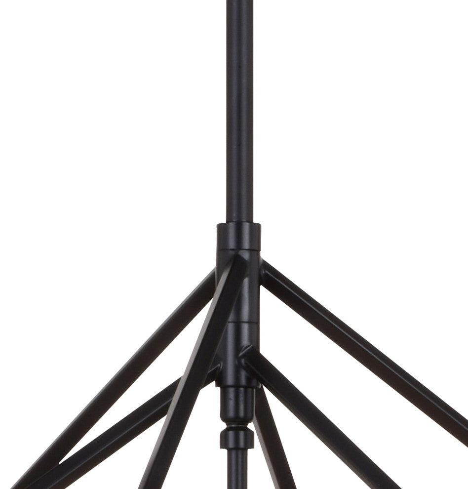 Rad 17.5" 4 Light Pendant Black and Natural Brass