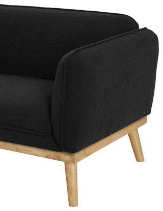 Nolita Boucle Fabric Upholstered Chair, Black