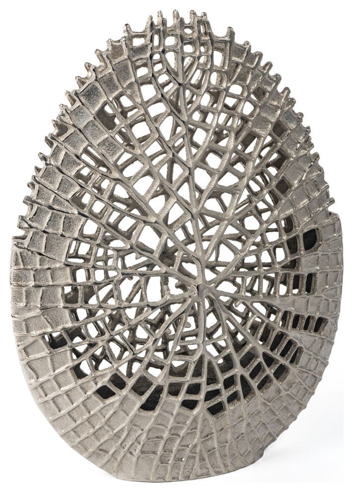 Danica Metal Table Vase, Small Silver
