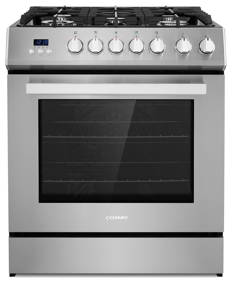 Cosmo COS-305AGC 30" 5.0 cu. ft. Single Oven Gas Range With 5 Burner Cooktop