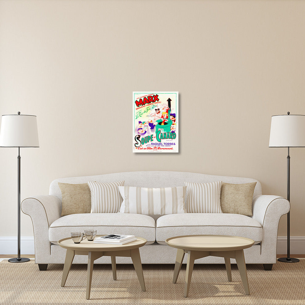 "Marx Brothers - French - Duck Soup 01" Canvas Giclee, 23"x30"