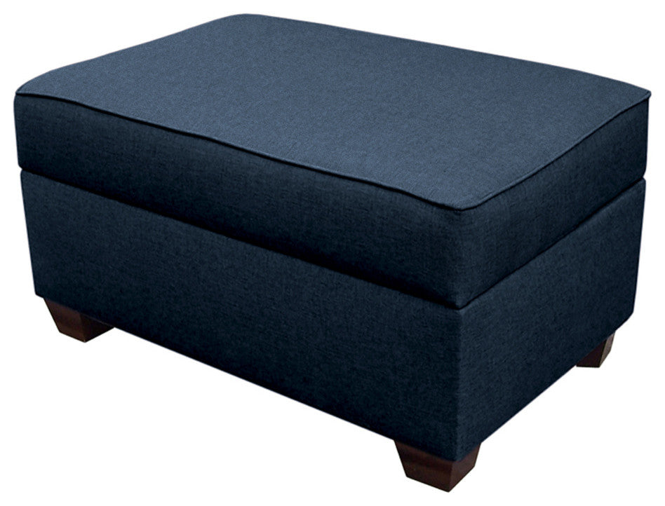Duobed 24"x36" Storage Ottoman, Deep Ocean