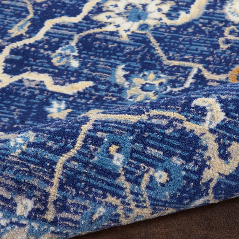 Nourison Grafix 7' x 10' Navy Vintage Indoor Area Rug