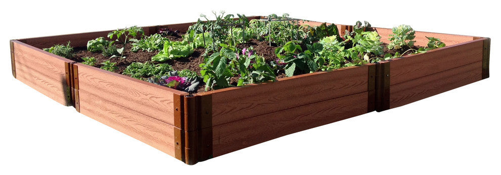 Tool-Free Classic Sienna Raised Garden Bed  8'x8'x11", 2" profile