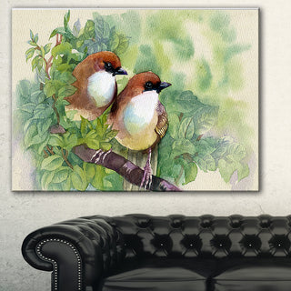 "Birds of Spring" Canvas Print, 40"x20"