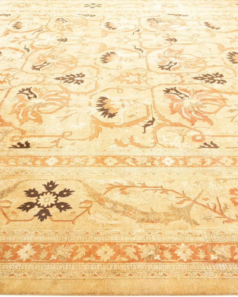 Mogul, One-of-a-Kind Hand-Knotted Area Rug Yellow, 12'1"x17'8"