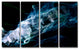 Ready2HangArt 'Glitzy Mist XXIX' by Tristan Scott, 24"x48", 4 Piece Set