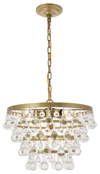 Brass Finish 5-Light Pendant