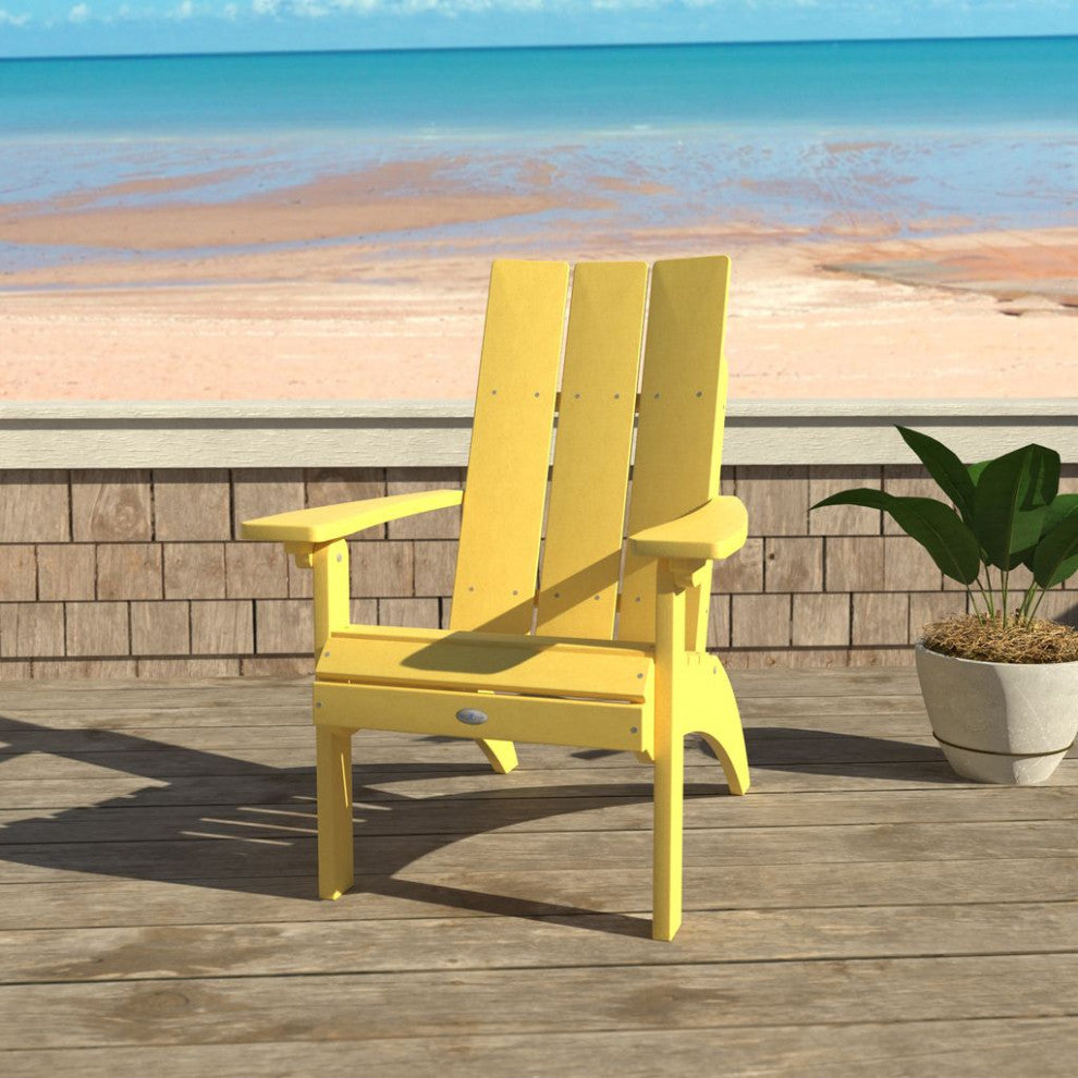Corolla Comfort Height Adirondack Chair, Sunbeam Yellow
