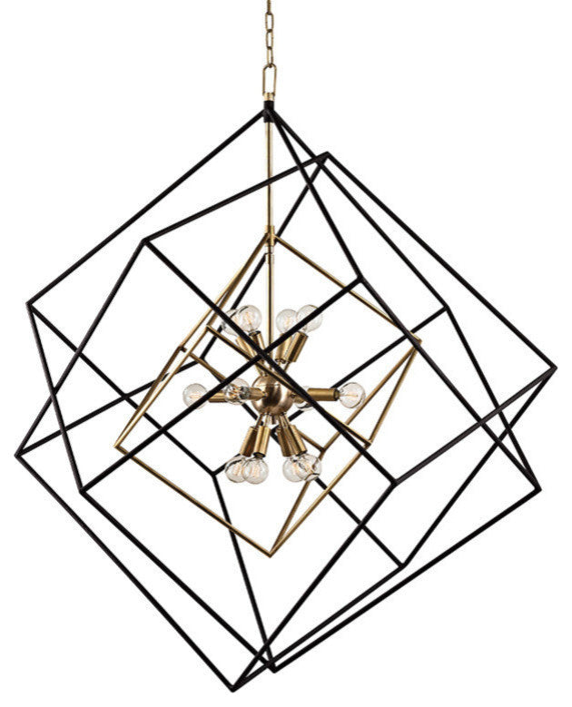 Hudson Valley Roundout 12 Light Pendant 1234-AGB