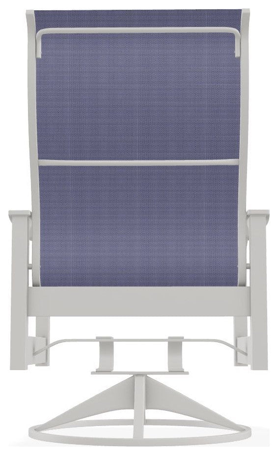 Leeward Sling Outdoor Swivel Rocker, Breeze/Snow