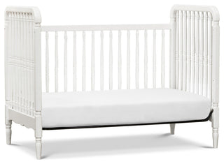 Liberty 3-in-1 Convertible Spindle Crib With Toddler Bed Conversion Kit, Warm White