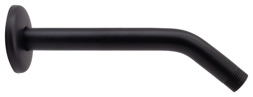 8" Shower Arm In Oil Rubbed Bronze, Powder Coated Flat Black