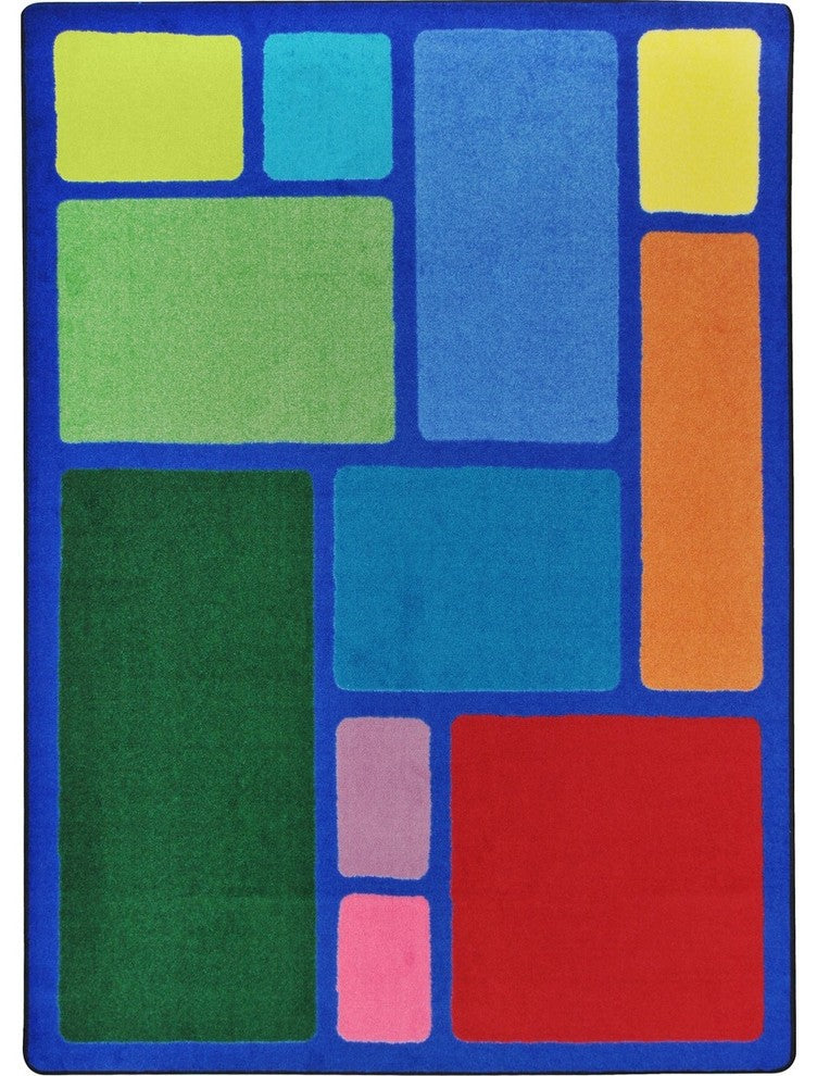 Kid Essentials Rug, Our Block, Multicolored, 5'4"x7'8"