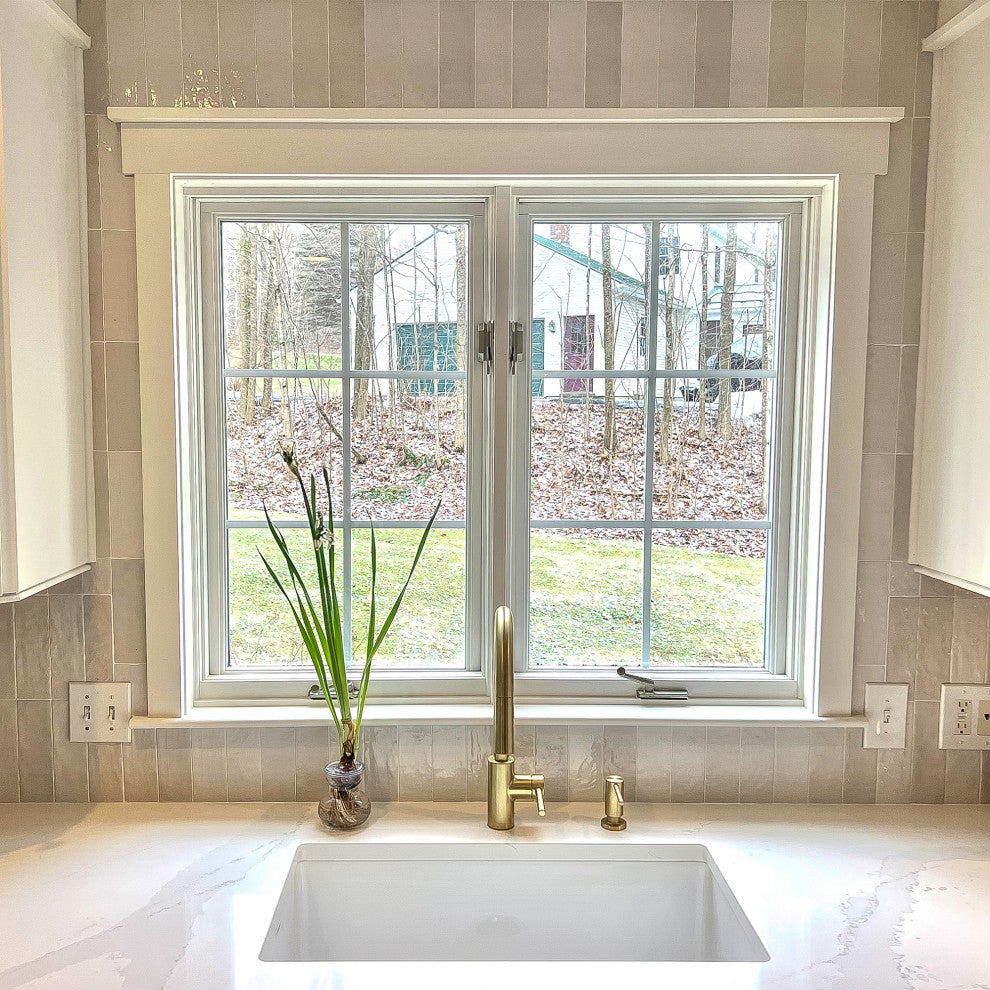 Eden Crisp White Fireclay 23" Single Bowl Undermount Kitchen Sink