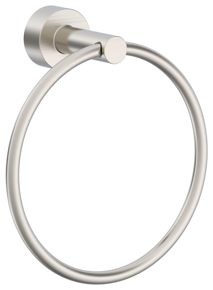 Parma Towel Ring Round, Brushed Nickel