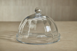 Aldgate Optic Pastry Glass Plate With Cloche, Large