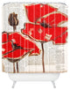 Irena Orlov Red Perfection Shower Curtain
