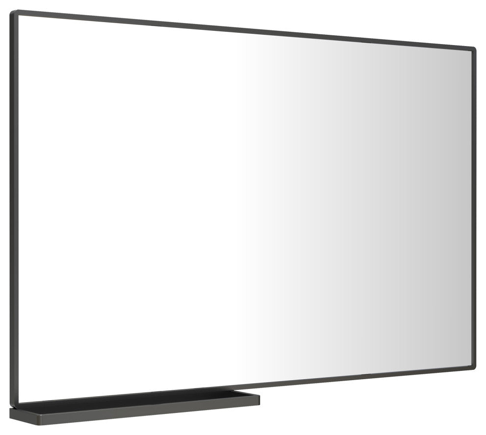 Large Rectangular Framed Wall Mount Bathroom Vanity Mirror, 48 X 30