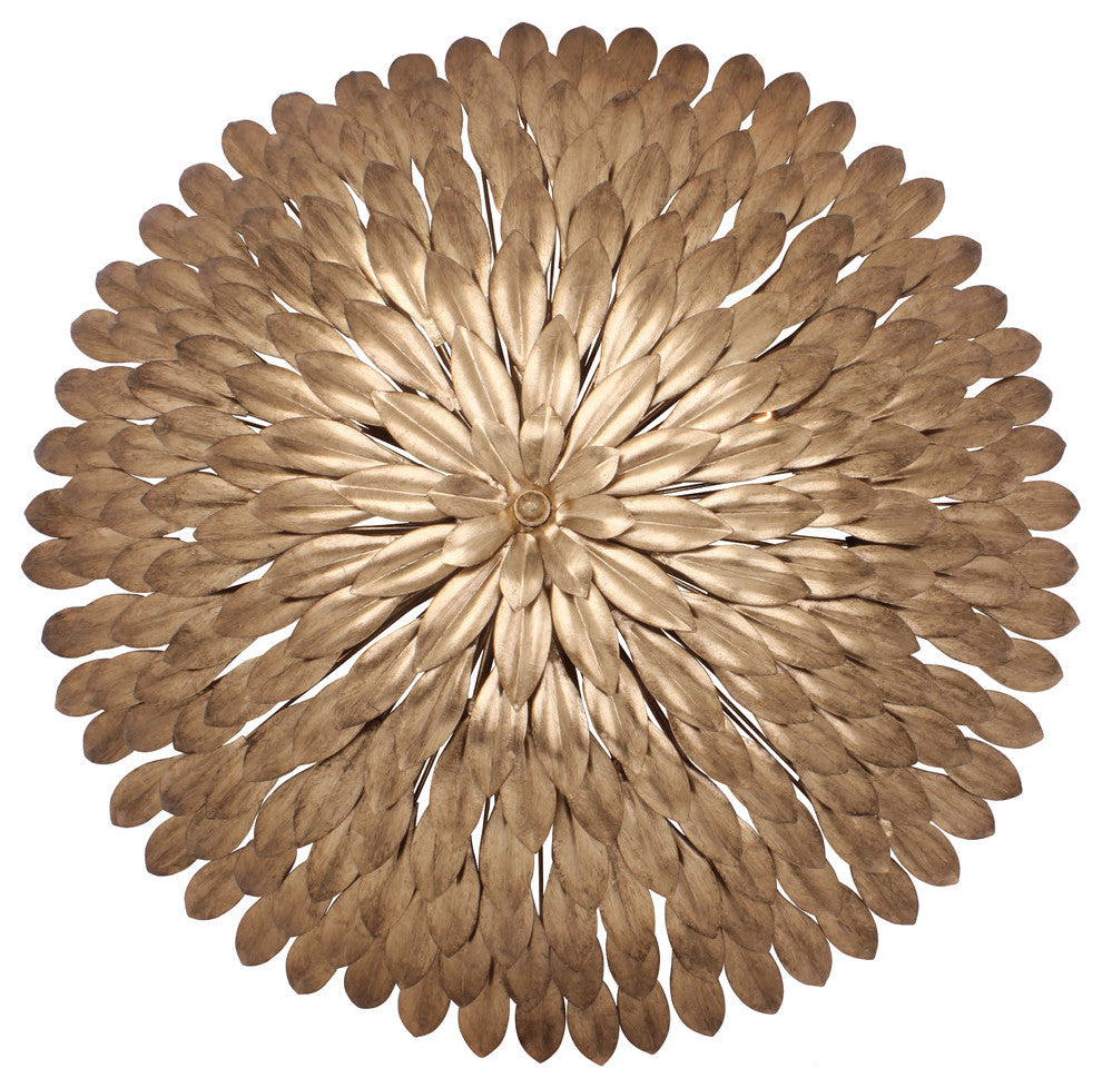 Broche 6 Light Antique Gold Ceiling Mount