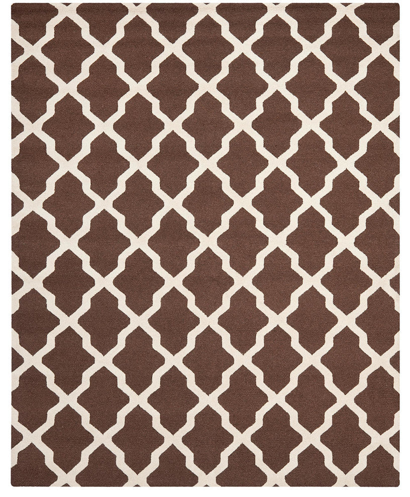 Safavieh Cambridge Cam121H Dark Brown, Ivory Area Rug