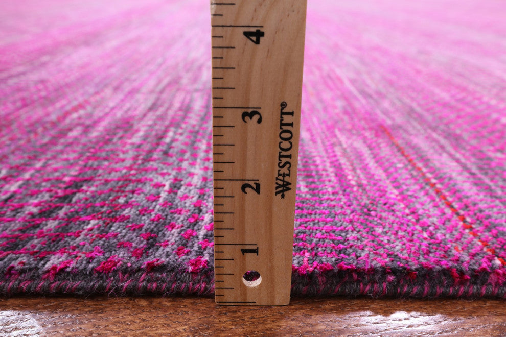 12' 0" X 18' 0" Hand Knotted Wool and Silk Super Savannah Gabbeh Rug Q6108