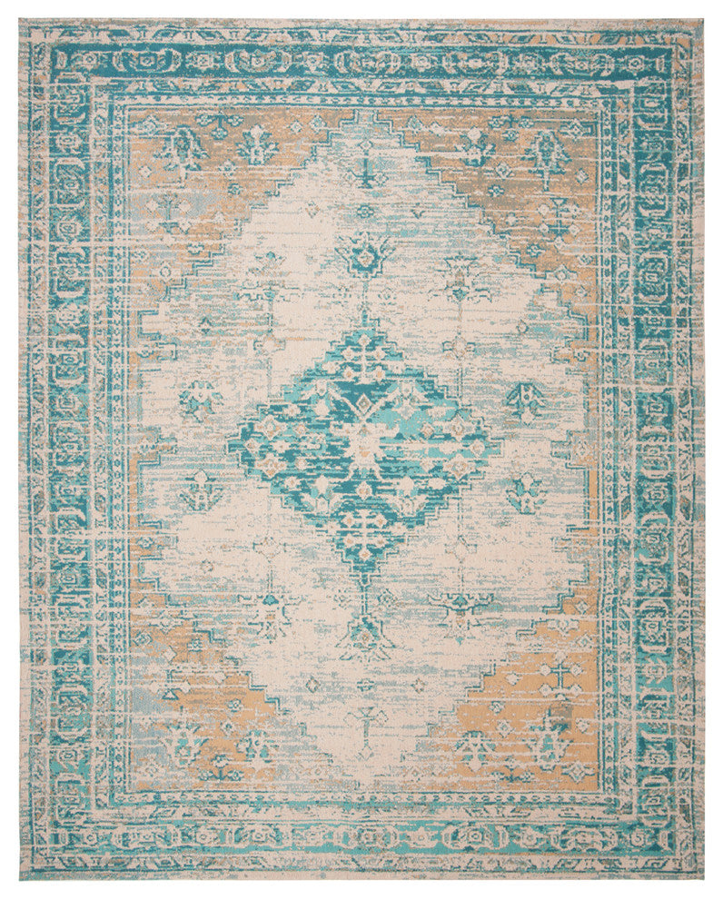Safavieh Classic Vintage Collection CLV113 Rug, Aqua, 8' X 10'