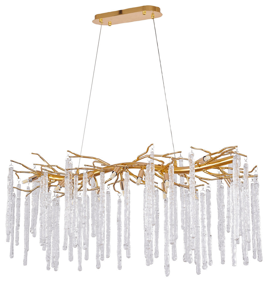 Bethel International CN09C47G 16 Light Chandelier, Gold