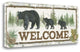 "Family Cabin Welcome" By Beth Grove, Giclee Print on Gallery Wrap Canvas