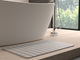 CastelloUSA Diatomite Quick-Dry Stone Bath Mat, 34"x21" , Large, Gray