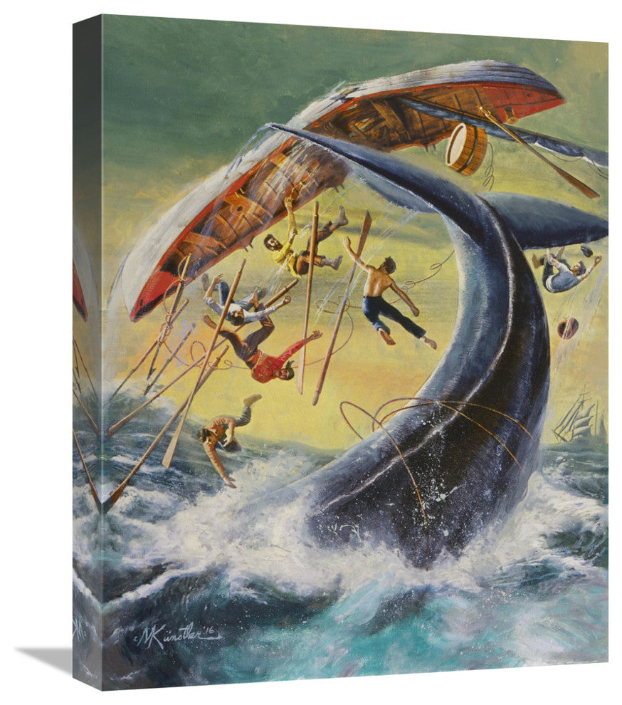 "Whale of a Tale" Stretched Canvas Giclee by Mort Kunstler, 16x20"