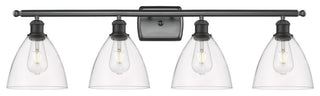 Innovations 516-4W-BK-GBD-752 4 Light Bath Vanity Light, Matte Black