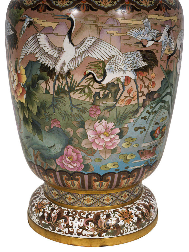 Consigned Antique Chinese Cloisonne Vase