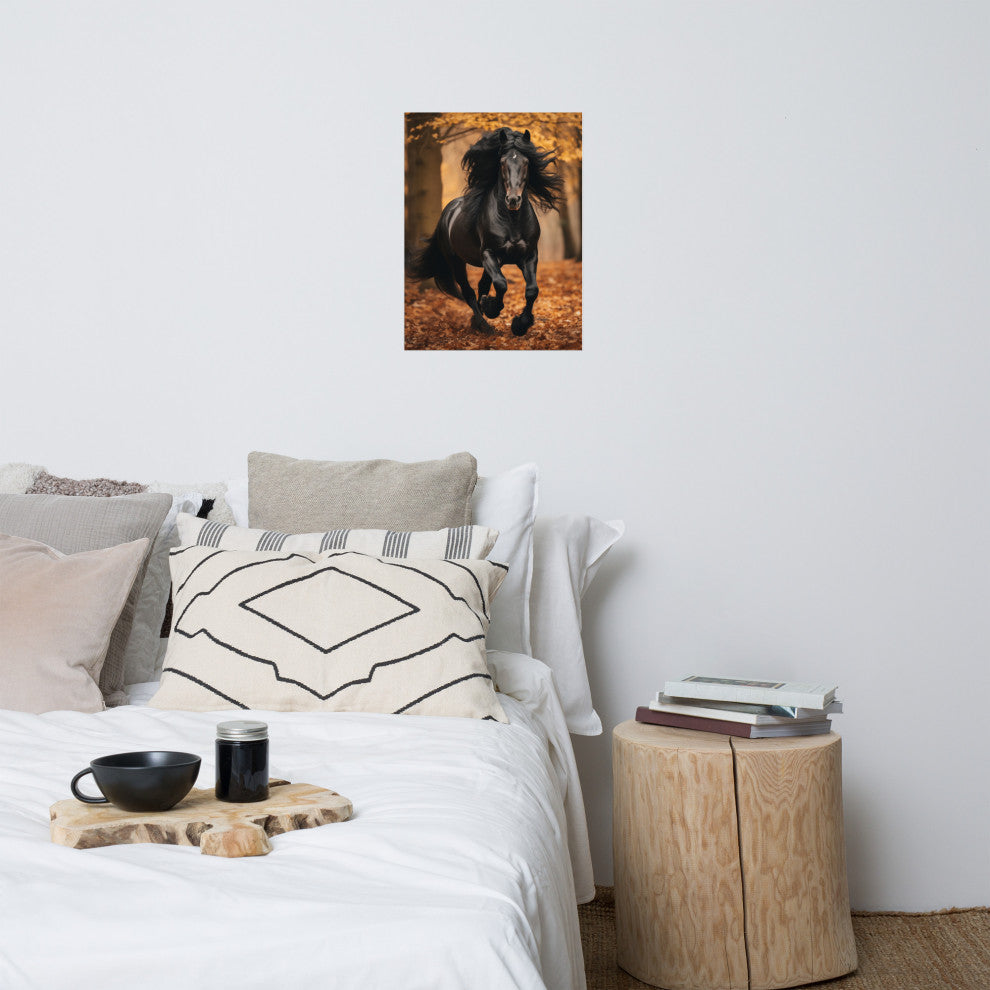 A Brush with Freedom Rustic Photorealism Digital Artwork Loose Art Print, 18" X 24"