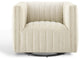 Tufted Armchair Accent Chair, Fabric, Beige, Modern, Living Lounge Hospitality