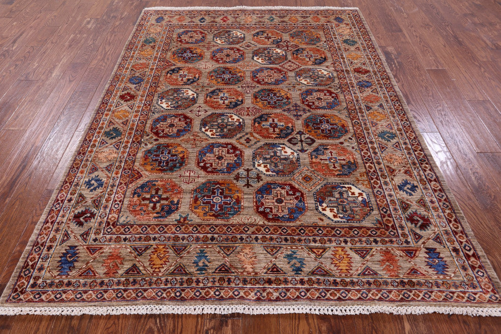 5' 10" X 7' 7" Bokhara Handmade Wool Rug - Q12924