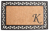 Versailles Monogram Doormat, 18"x30", K