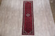 Consigned, Hamedan Persian Hand Made Wool Oriental Runner Rug, Red, 9'1"X2'6"