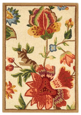Safavieh Chelsea Hk331A Floral Rug, Ivory, 1'8"x2'6"