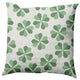 Lucky Patch St. Patrick's Day Indoor/Outdoor Pillow, Laurel Tree Green, 16x16"
