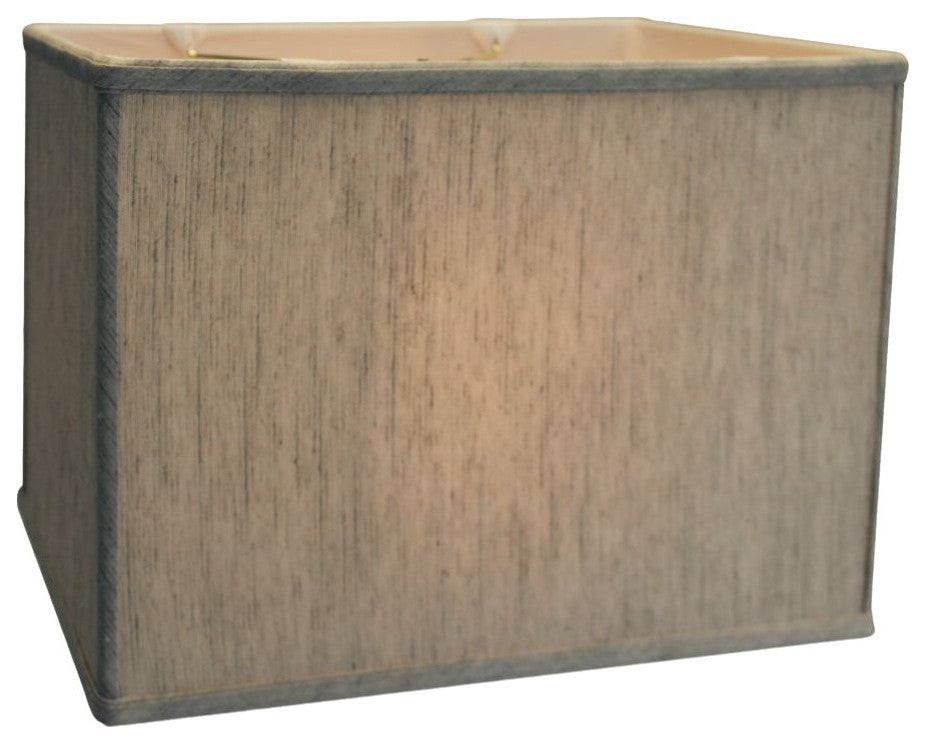 Rectangular Drum Lampshade (8x14) (8x14) x 10 Bavarian Fabric, Textured Oatmeal