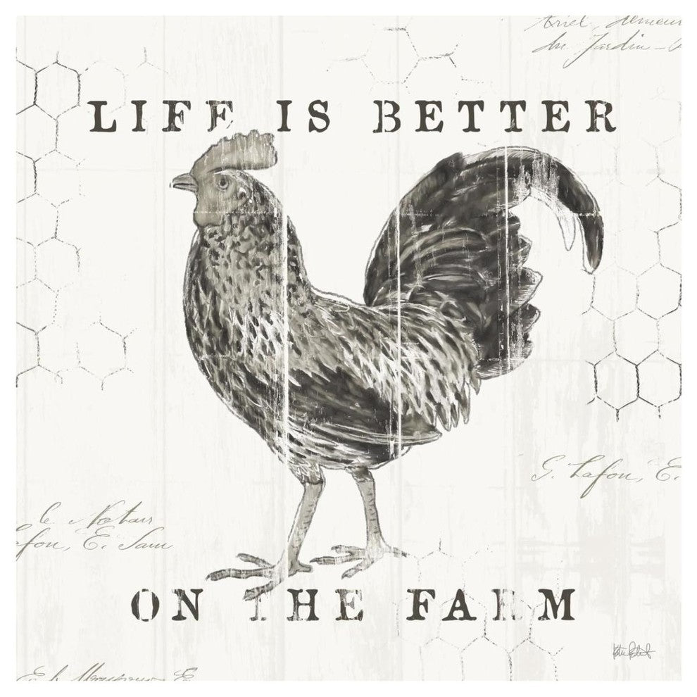 "Farmhouse Fresh III" Digital Paper Print by Katie Pertiet, 42"x42"