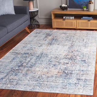 Safavieh Arizona Machine-Washable Collection ARZ539 Rug, Navy/Beige, 8'x10'