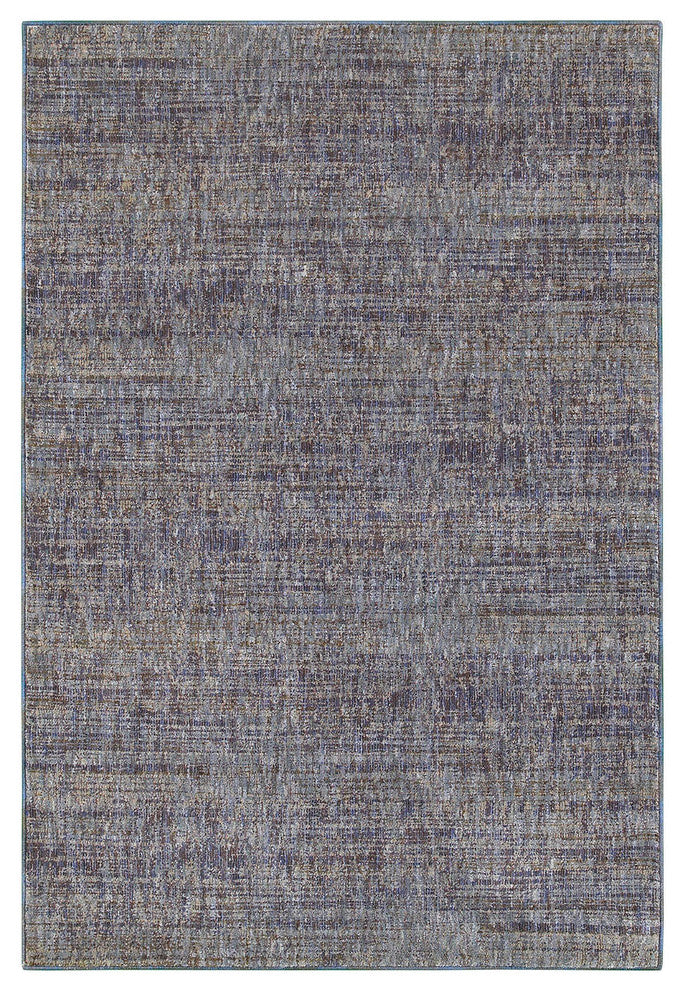 Oriental Weavers Sphinx Atlas 8033F Solid Color Rug, Purple/Gray, 6'7"x9'6"